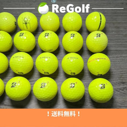 【中古】 【送料無料】 ロストボール ブリヂストン TOUR B X イエロー 2022年モデル 20球 Cランク リゴルフ